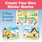 Creativity for Kids Sensory Sticker Playset - Sweetsville - 100+ Sensory Stickers and Play Scenes - Gifts for Boys and Girls Ages 4+, Multi