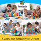 SUNNY AUNTIE Magnetic Tiles STEM Toys Building Set, Ages 3+ - 180 Pieces