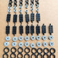 70 Pieces City Car Wheels and Axles Set,Car Parts Chassis Pieces Tires Building Blocks, Compatible with Lego for Kids Boys Toy