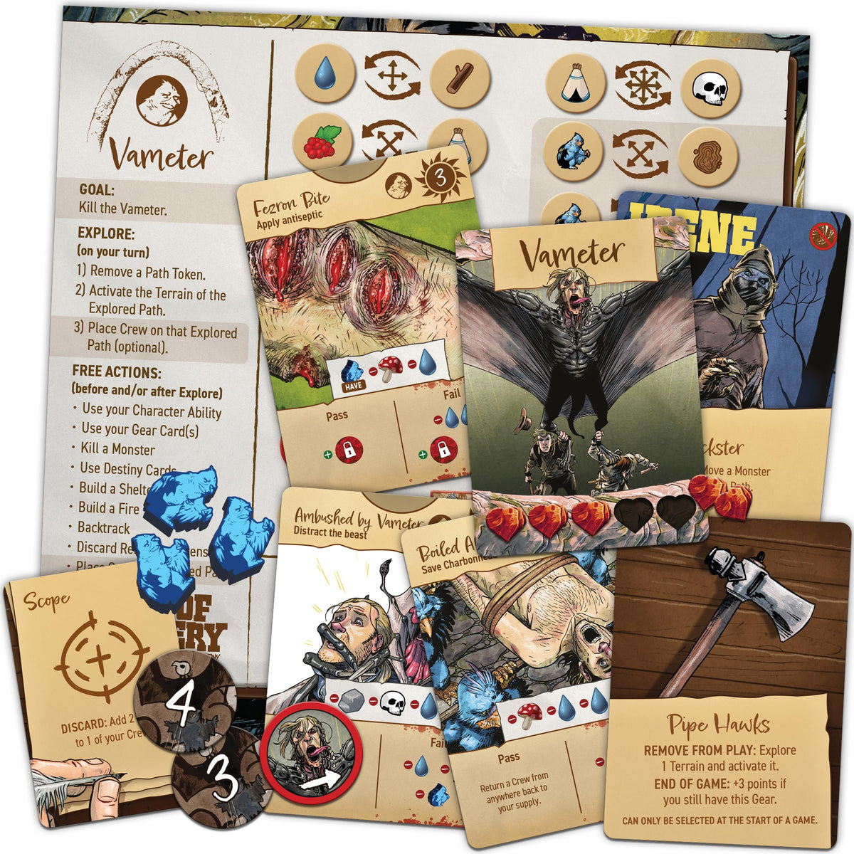 Corps of Discovery: Vameter Expansion - Flying Horror Encounter for the Cooperative Adventure Game | 1-4 Players