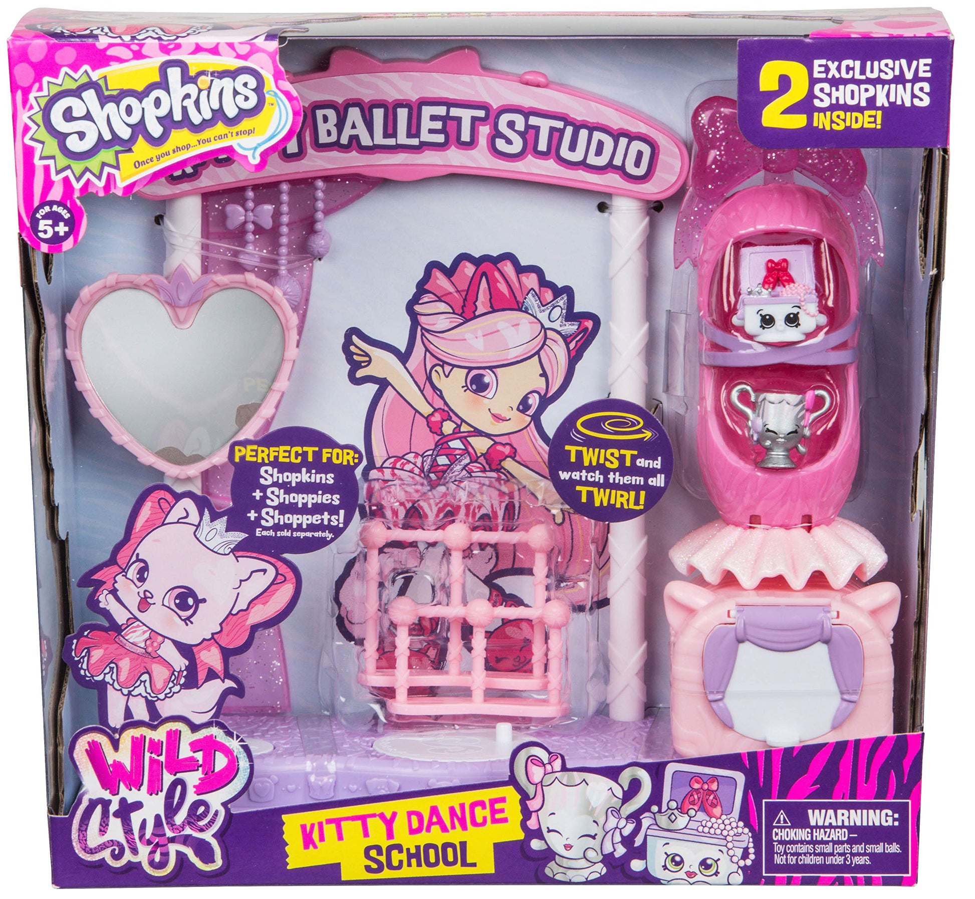 Shopkins Season 9 Wild Style - Kitty Dance School Playset