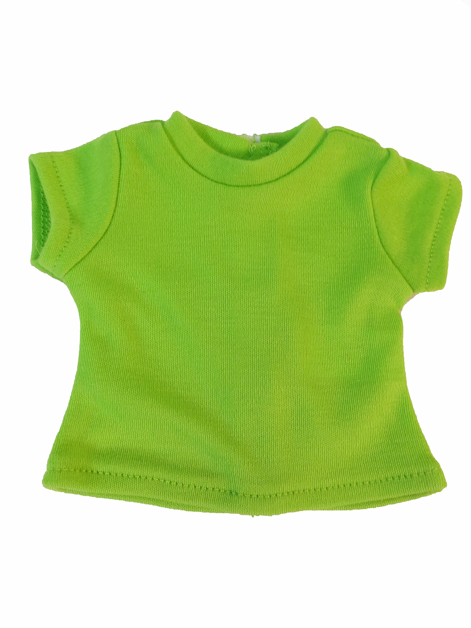 American Fashion World T-Shirts Vibrant Colors for 18-Inch Dolls | Pack of 5 | Premium Quality & Trendy Design | Dolls Clothes | Outfit Fashions