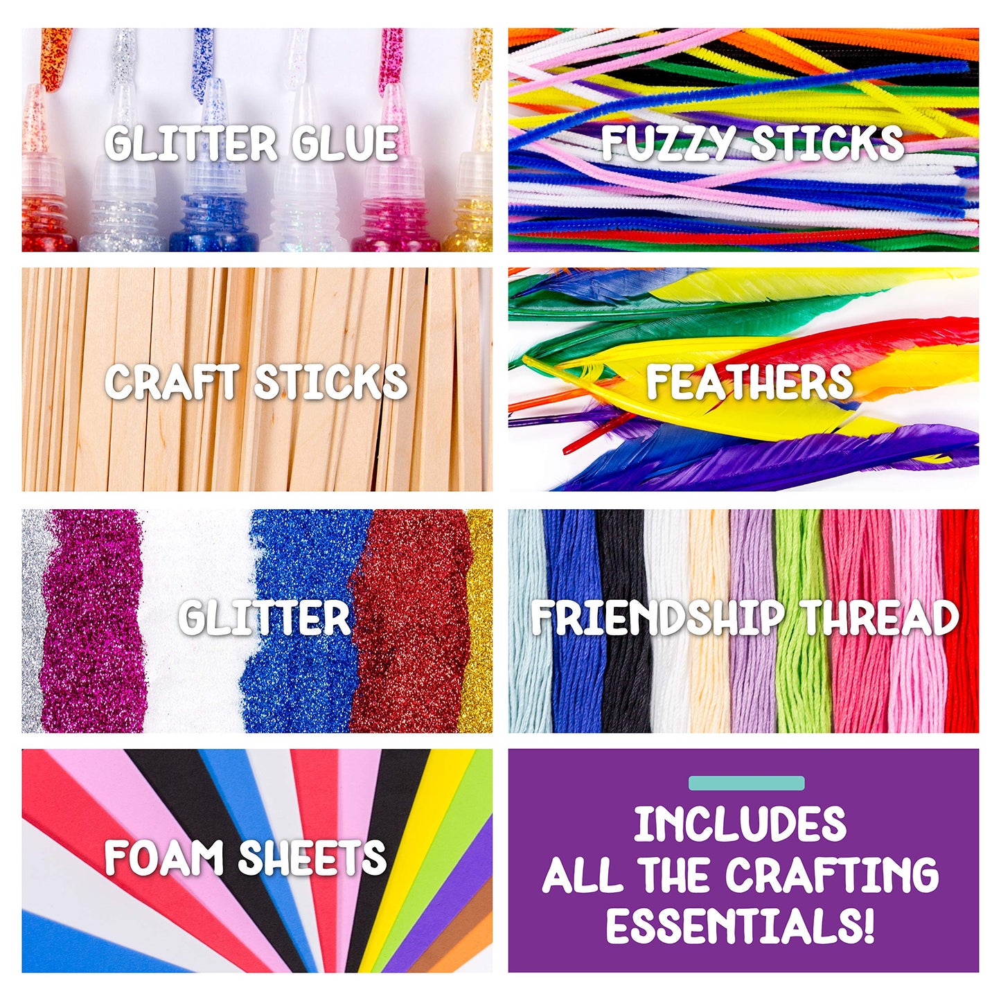 Made By Me Ultimate Craft Box, Art & Craft Activities 1000 Piece Set, Storage Case, Great for Preschool Arts & Crafts, Adult & Group Projects, Craft