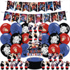 Jujutsu Manga Kaisen Birthday Party Supplies, including Cake Topper, Cupcake Toppers, Banner, Latex Balloons,It is Very Suitable for Boy's and Girl