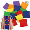 JOYIN 16 Cornhole Bean Bags for Tossing (4.7” x 4.7”), Durable Nylon All-Weather Game, Includes 16 Bean Bags and a Carry Bag, Cornhole Game Set, Party