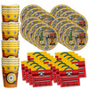 Handyman Birthday Party Supplies - Tool Party Supplies - Carpenter Birthday Party | Tableware Set Includes Plates, Napkins and Cups | Kit for 16