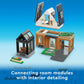 LEGO My City Family House and Electric Car 60398 Building Toy Set, Includes a Kitchen, 2 Bedrooms, Greenhouse, Solar Panels Plus 3 Minifigures and a