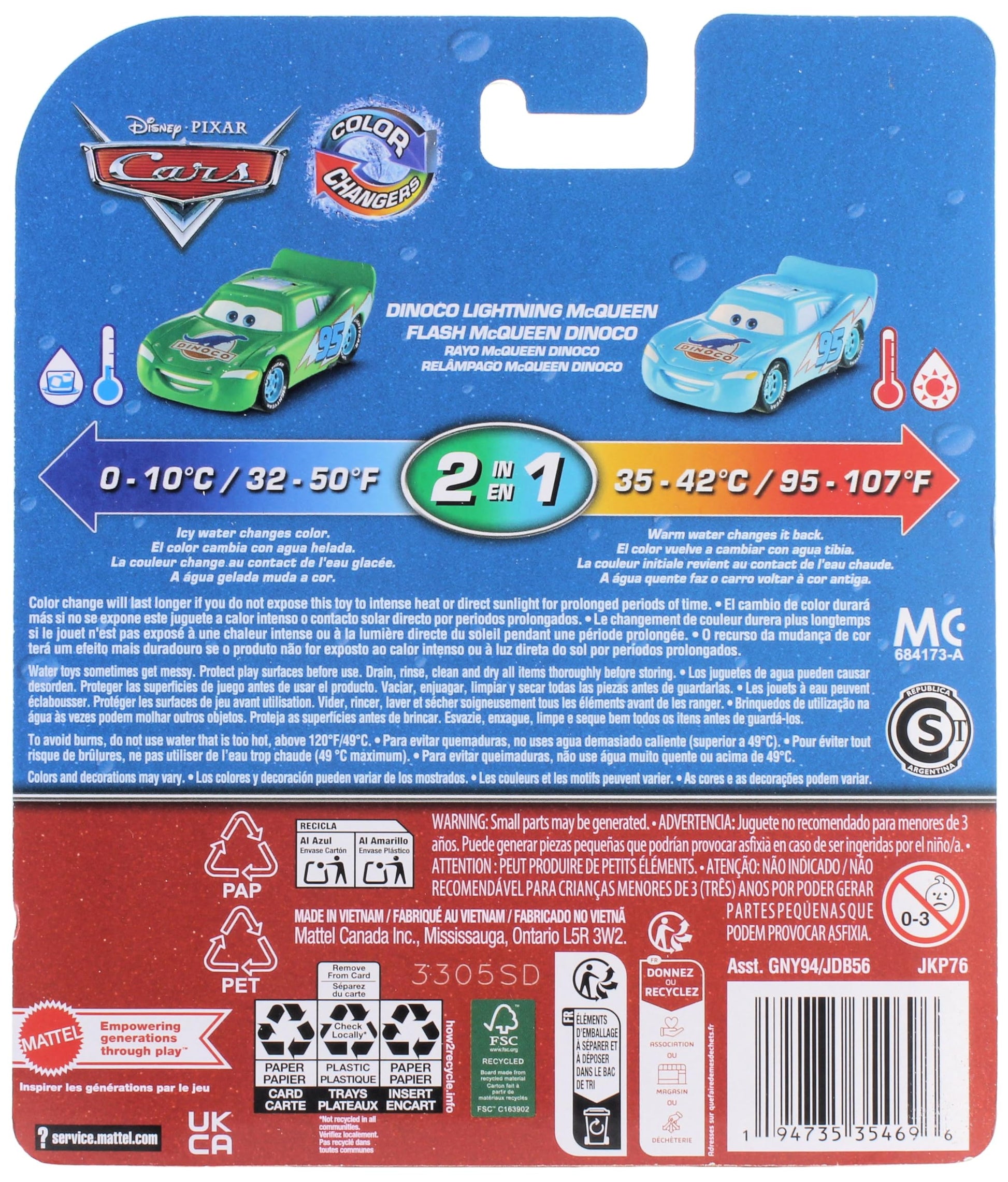 Disney Cars 2026 Color Changers Dinoco Lightning McQueen