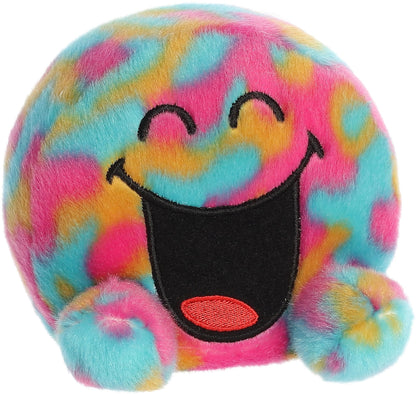 Aurora® Colorful SmileyWorld® Palm Pals™ Silly Stuffed Animal - Eye-Catching Designs - Whimsical Cuteness - Rainbow 5 Inches