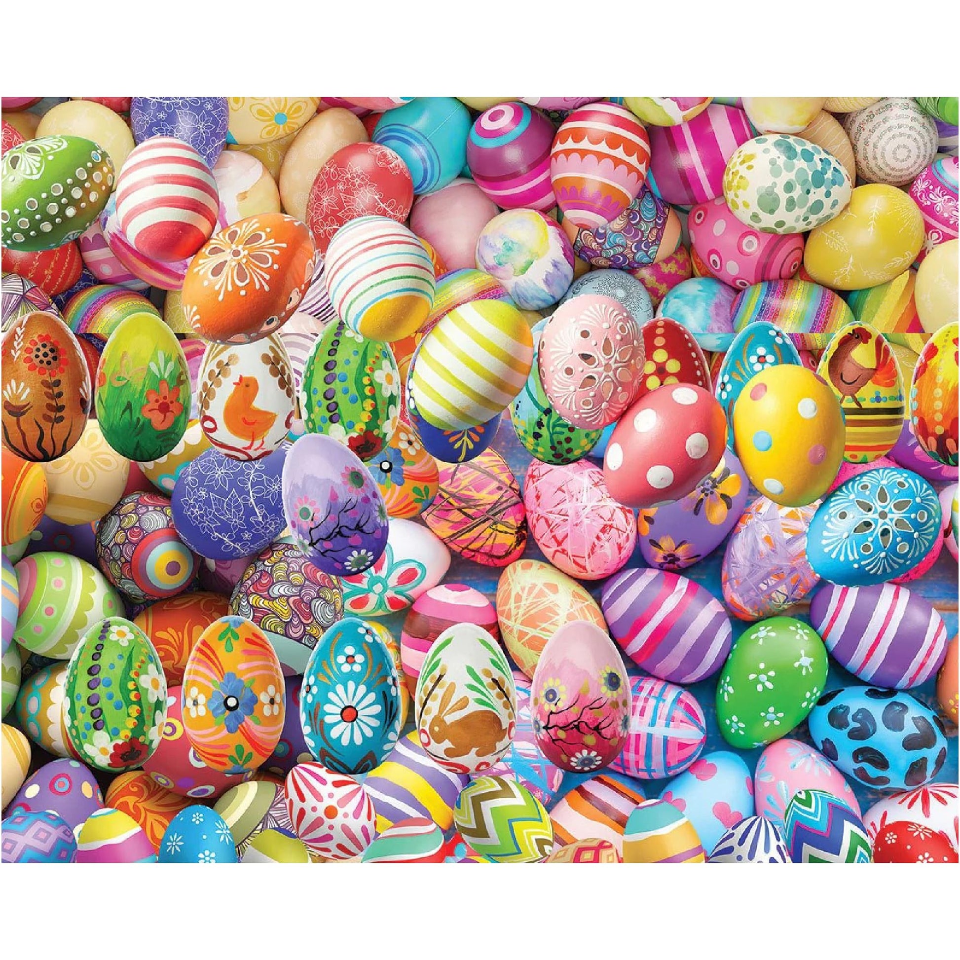 White Mountain 1000 Piece Jigsaw Puzzle Holiday Collage, Easter Eggs