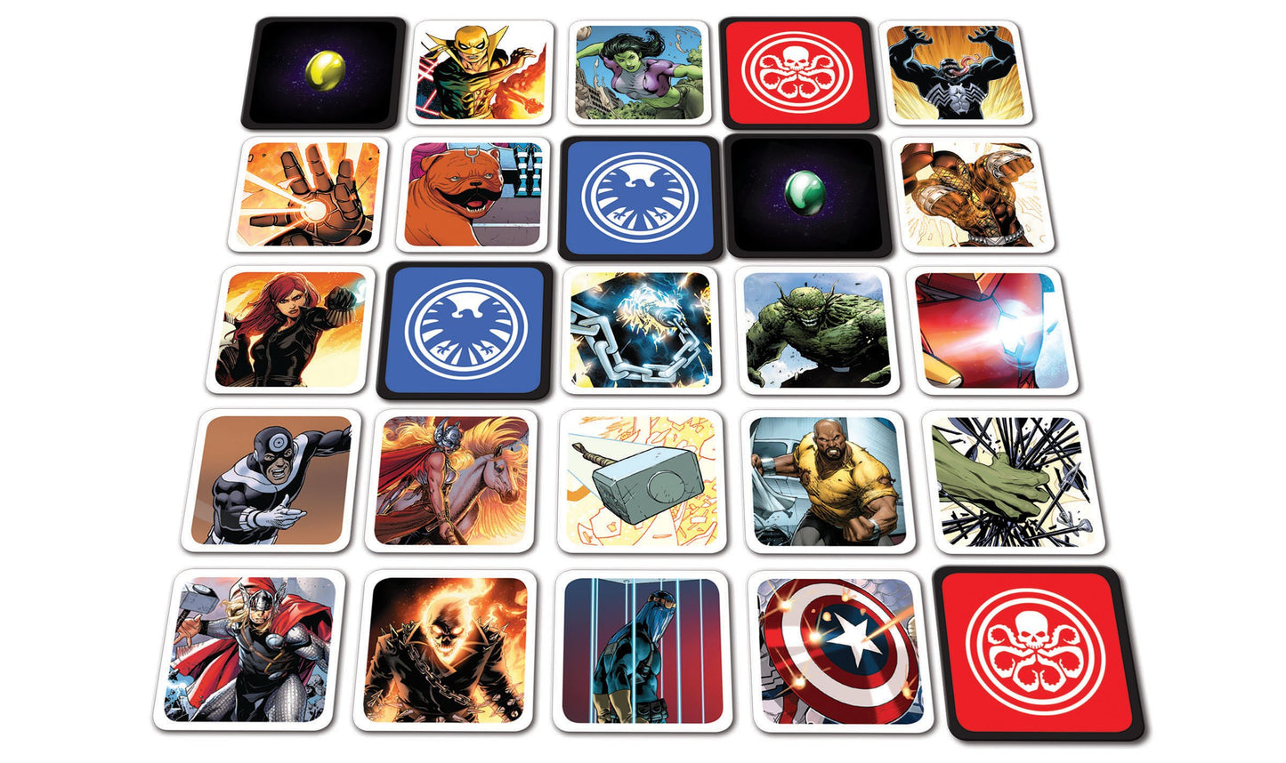 USAopoly Marvel Codenames | Based On The Hit Social Word Game Codenames | Relive Memorable Moments From The Marvel Comic Universe | Fun Board Game