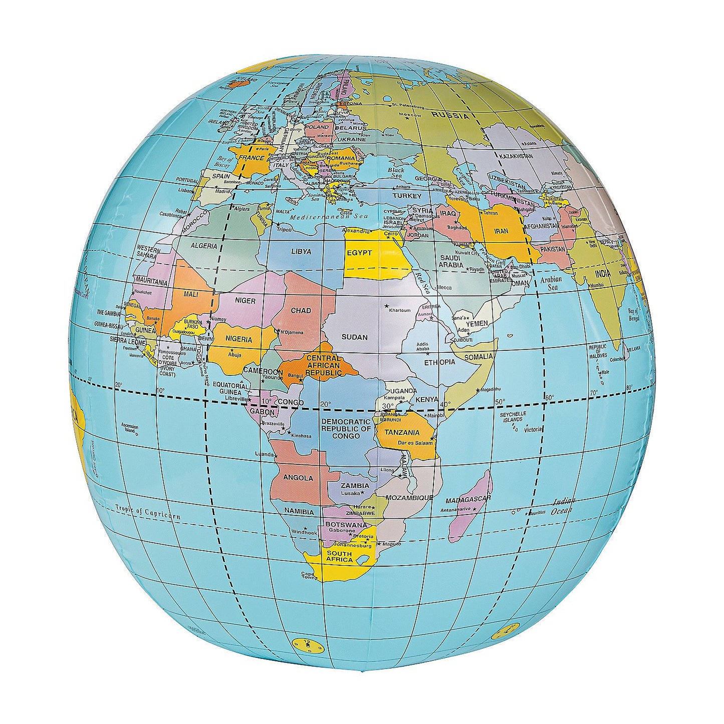 Fun Express Giant Inflatable Globe Beach Ball 33 Inch