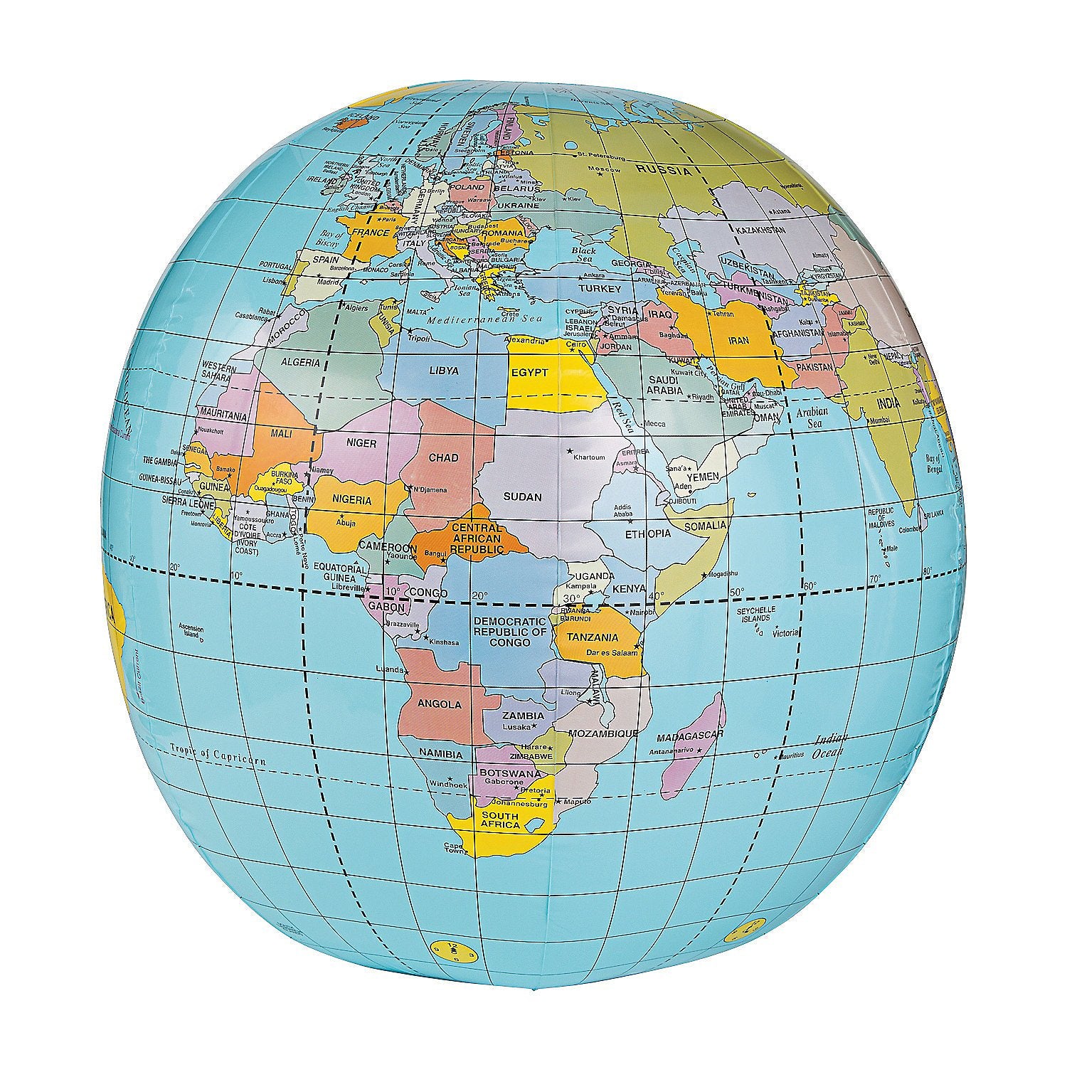 Fun Express Giant Inflatable Globe Beach Ball 33 Inch