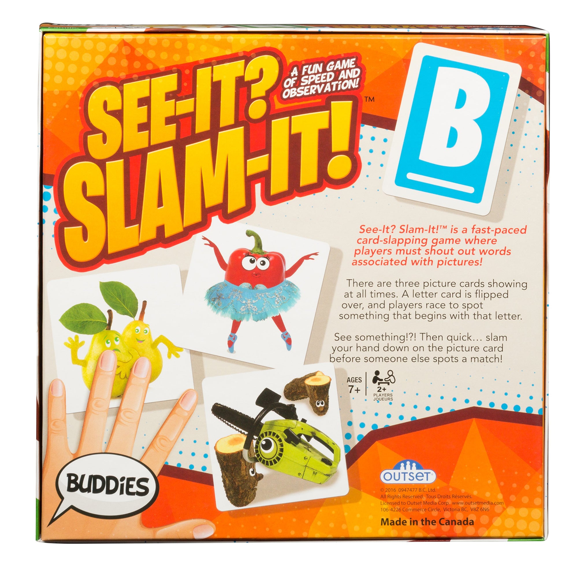 Outset Media - See It Slam It - A Fun Party Game of Speed and Observation