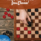 WE Games Wooden Checkers Pieces with Drawstring Storage Bag - 24 Checker Pieces Only - Red & Black, 1.062-inch Diameter