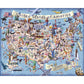 Boardwalk 500 Piece Jigsaw Puzzle 250th Anniversary 4th of July Patriotic Summer Premium Puzzles for Adults and Family 16"x20" - America the Beautiful