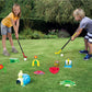 Party Hurray Children Golf Set, w/Golf Clubs, Practice Holes, Floral/Animal Obstacles, Golf Balls, Packed in Gift Box