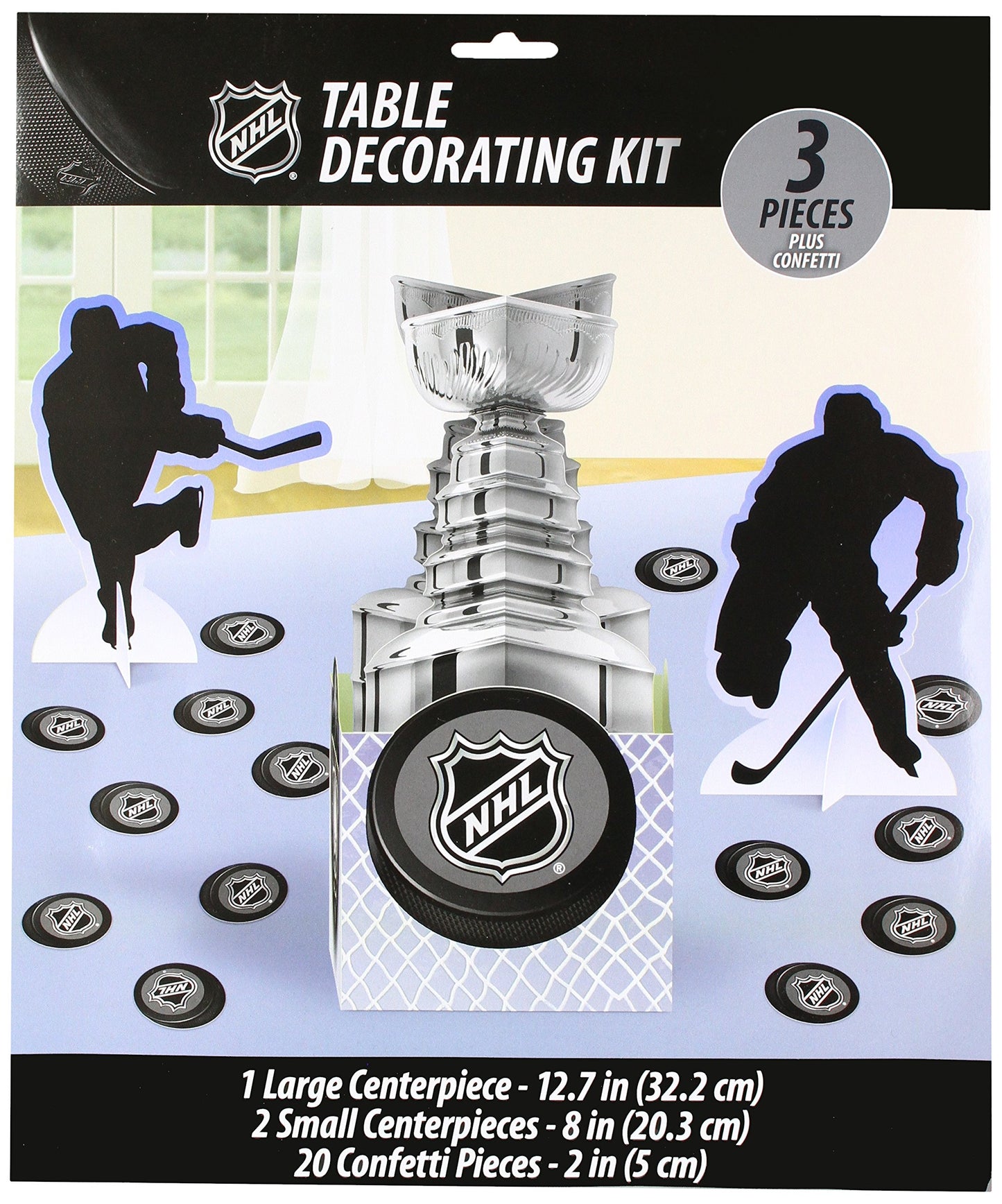 amscan NHL Collection Party Table Decorating Kit Multi Color, 12 1/2"