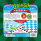 Grinch Checkers & Tic Tac Toe Board Game, 2 Games in One Set, Custom Double-Sided Board, Featuring Grinch and Whoville Token Pieces, Officially