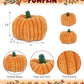DolliBu Large Pumpkin Plush - Spooky Plush Pumpkin Toy for Teddy Bear Stuffed Animal, Cute Halloween Decor, Party Favor and Crafts, Thanksgiving Mini