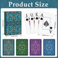 Playing Cards 4 Pack, Plastic Playing Cards Waterproof, Deck of Cards Bulk, Large Print Playing Card for Seniors Adults,Premium Poker Cards Set