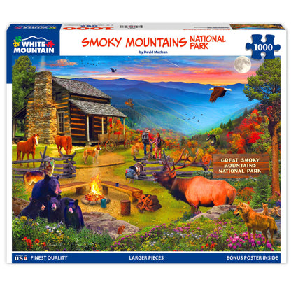 White Mountain 1000 Piece Jigsaw Puzzle, Great Smoky National Park