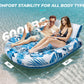 Pool Floats Adult 2 Person Inflatable Tanning Pool Lounger Extra Large River Rafts Heavy Duty Water Floaties Chair Lounge Recliner with Cupholder