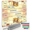 Cylvenor for one piece TCG playmat - 24x24 inches Rubber Battle mat for 2-Player Card Games with Marked Areas, 20 Acrylic counters and Storage Bag