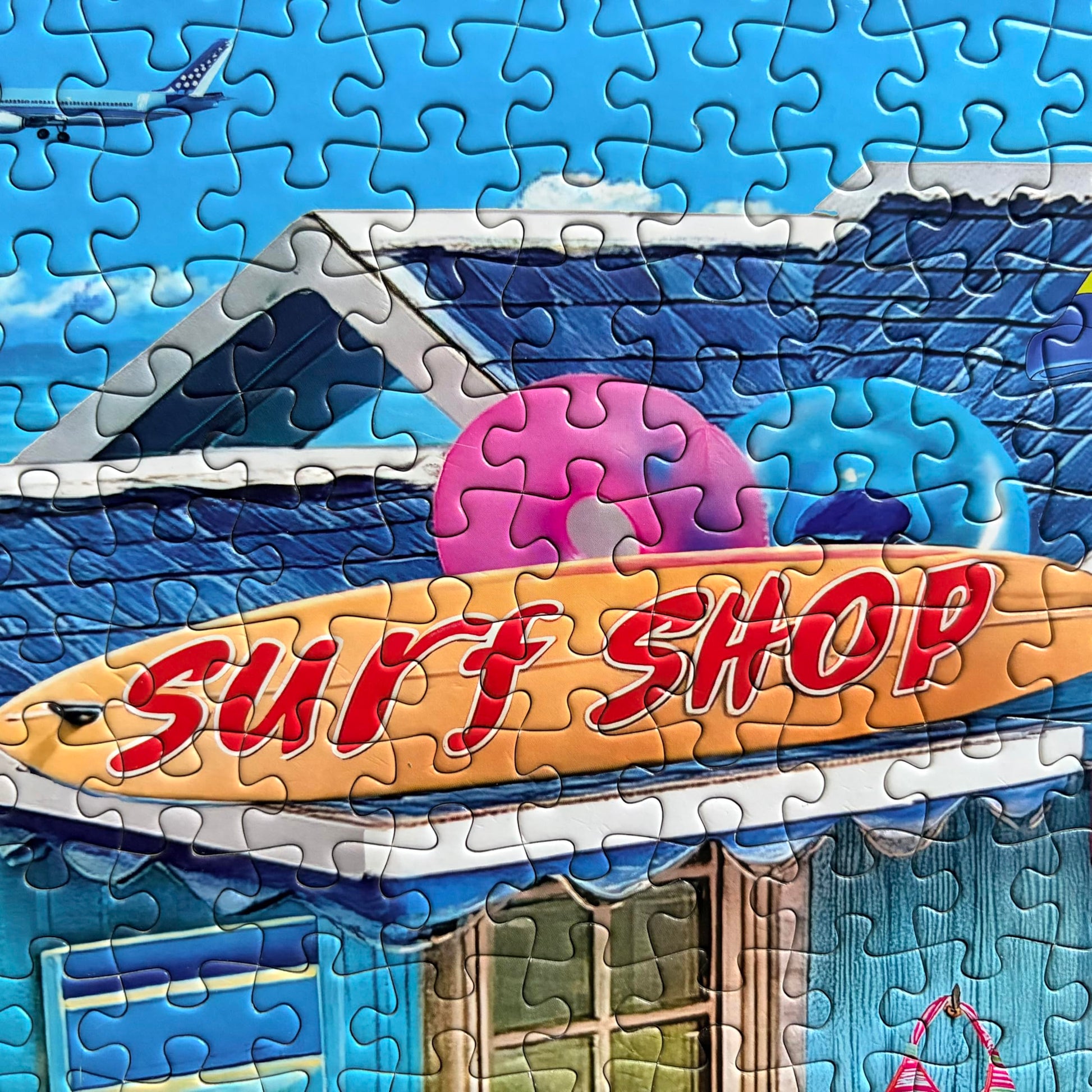500 Piece Puzzles for Adults- Summer Beach Jigsaw Puzzle - Beach Surf Shop