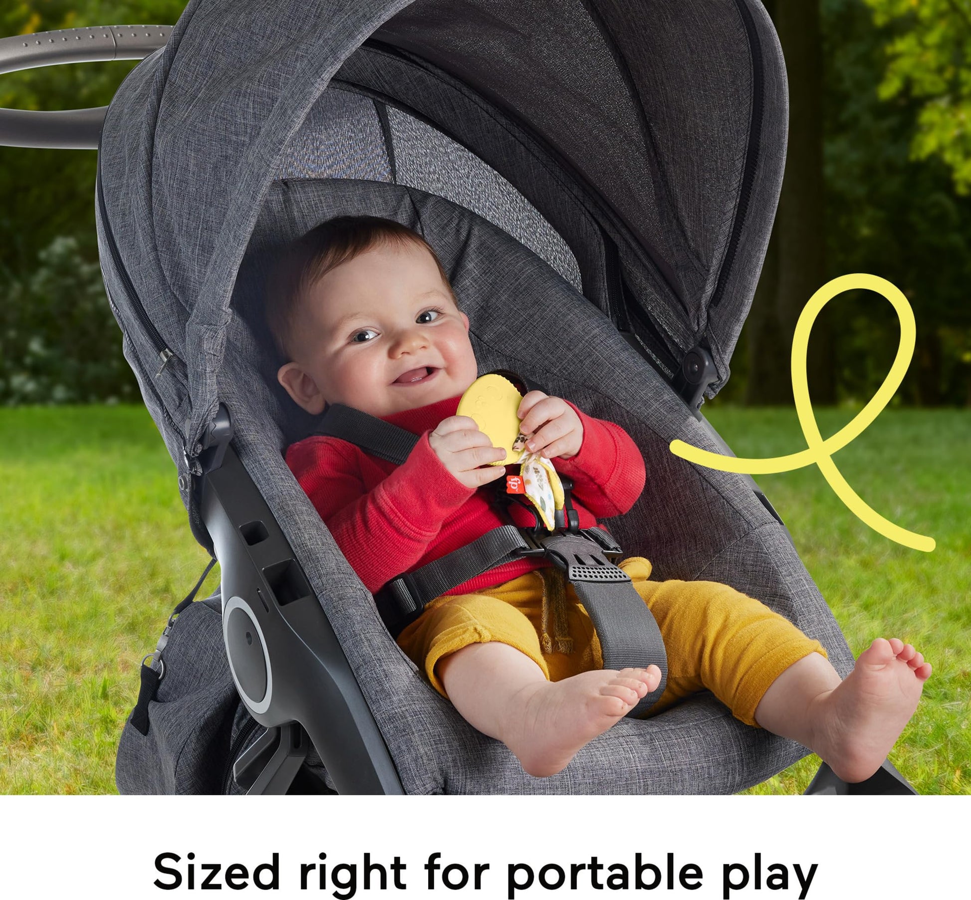 Fisher-Price Baby Toy Snuggle Bunny Teether, BPA-Free Sensory Activity for Developmental Play for Newborns Ages 3+ Months