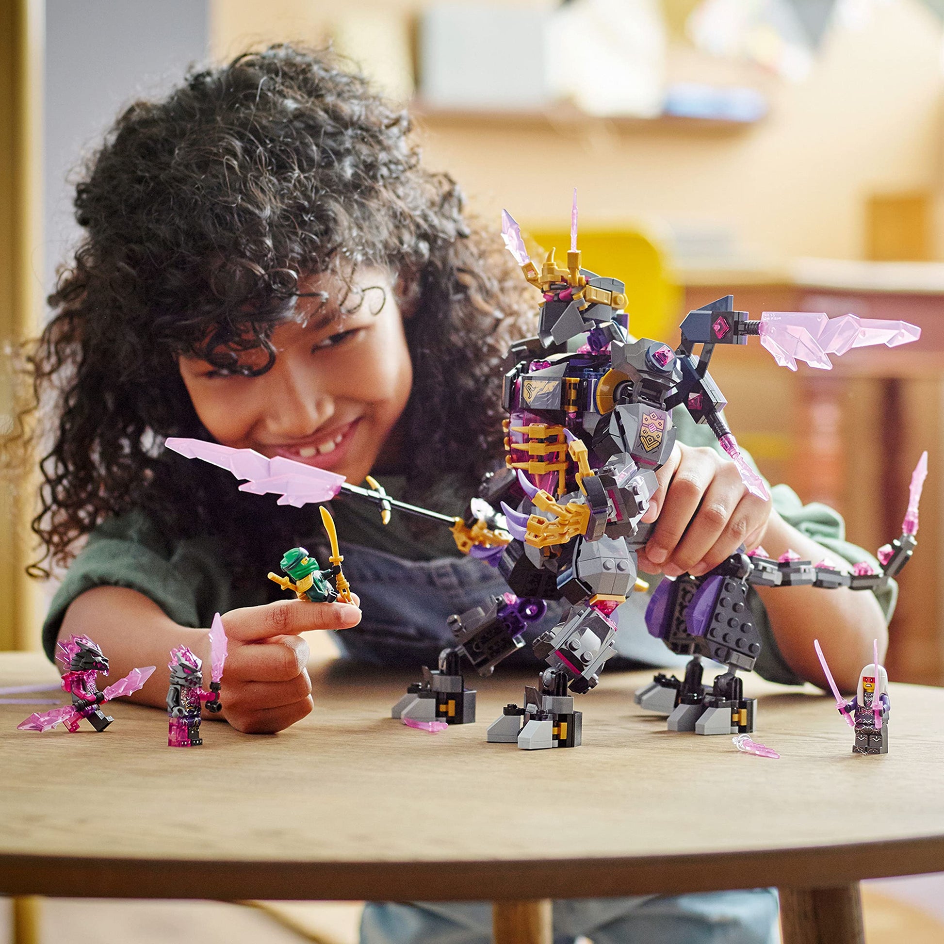 LEGO NINJAGO The Crystal King Set, 71772 Battle Toy for Kids with Posable Centaur Action Figure and Lloyd Minifigure