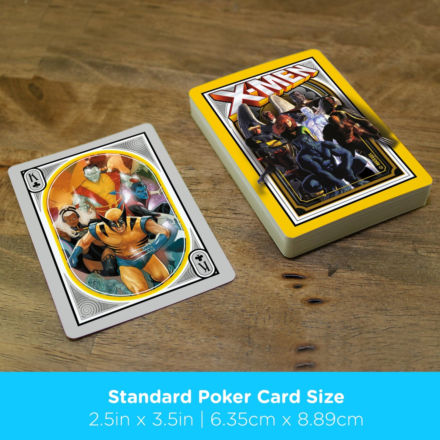 Aquarius - Marvel Xmen Playing Cards, Black, Yellow, Red