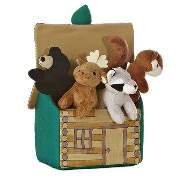 Aurora® Engaging Baby Talk™ My Forest Friends™ Baby Stuffed Animal - A Fun Playset for Sensory Engagement and Play - for Babies and New Parents