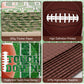 96 Pcs Football Plates and Napkins Forks Sets - Rugby Sports Themed Round Tableware, Disposable Touch Down Paper Plates Napkins Set for Football Game