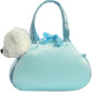 Aurora® Fashionable Fancy Pals™ Peek-A-Boo™ Polar Bear Stuffed Animal - Plush with Stylish Purse for Dress Up Fun - Perfect for Kids 3+ Years
