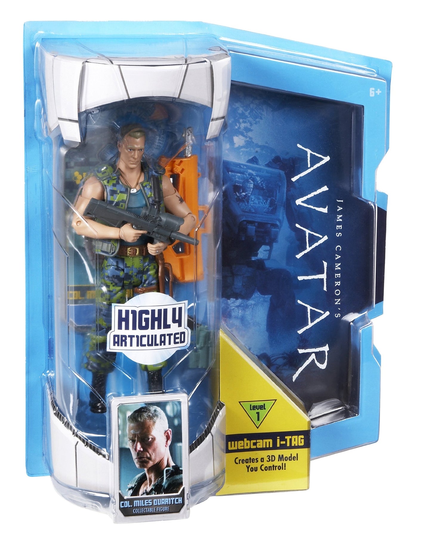 Mattel Avatar Movie Masters Colonel Miles Quatrich Figure