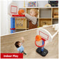 JOYIN Toddler Basketball Hoop Indoor, Adjustable Basketball Goal for Kids with 4 Balls, Game Toys for Playroom Pool Outdoor, Birthday Gift for Baby