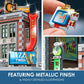 Wrebbit3D 1950's Diner 3D Puzzle | Urbania Collection | 425 Jigsaw Puzzle Pieces | Charming and Unique Streetscape of a Small Town