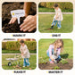 ROBOTIME Kids Wheelbarrow with Gardening Set - Metal Wheelbarrow Toddler Outdoor Play Toy with Garden Tools, Watering Can & Plant Labels, Pretend Play
