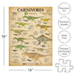 AQUARIUS Smithsonian Carnivores Donosaur 500 Piece Jigsaw Puzzle