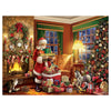 White Mountain 500 Piece Jigsaw Puzzle Christmas Santa, Delivering Gifts