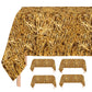 Oojami 4 Pack Straw Table Cover Western Birthday Theme Tablecloth Large Size 54" x 108" Ideal for Cowboy Theme Party, Hawaiian Luau, Carnivals, Farm