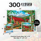 MasterPieces - 300 Piece Jigsaw Puzzle, Large EZ Grip Shapes, Mountain Hideaway, Fun for Adults, Seniors, Family, Kids, Non-Glare Finish, 18"x24"