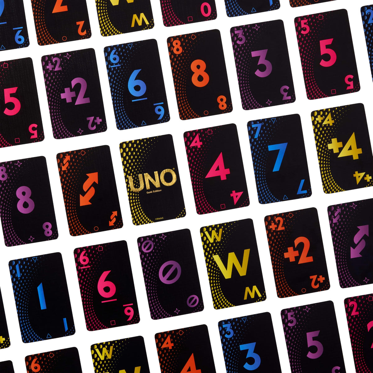 Mattel Games UNO Gold Edition Card Game, Ages 7+, 2-10 Players
