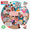 eeBoo 500 Piece Puzzle - Climate Action Jigsaw Puzzle for Adults, Circular with 23" Diameter Made with Recycled Board & Vegetable-Based Ink