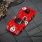 Hot Wheels Elite 64 1967 Ferrari 330 P4 - 1:64 Scale Premium Die-Cast Collector Car, Red Rosso Corsa with Opening Rear Clamshell & Real Riders Wheels