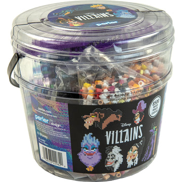 Perler Disney Villain Kid's Craft Bucket, Pattern Sizes Vary, Multicolor 8505