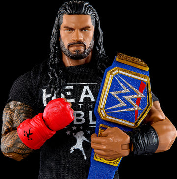 Mattel WWE Elite Collection Top Picks Action Figure & Accessories Set, Roman Reigns 6-inch Collectible with Articulation & Interchangeable Parts