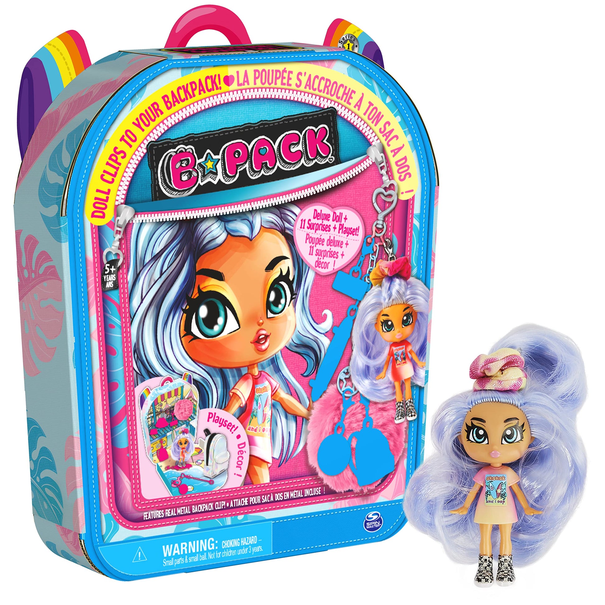 B Pack, Deluxe Reina Reef Collectible Doll and Playset with 11 Surprises, 3.5-inch, Kids Toys for Girls Ages 5 and Up