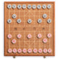 Yellow Mountain Imports Chinese Chess (Xiangqi) Set with Folding Rosewood Veneer Board (16.3-inch) and Acrylic Playing Pieces